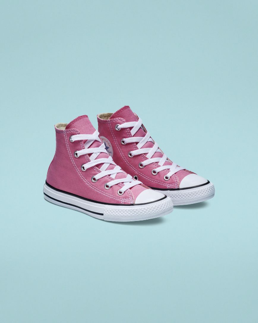 Tenis Converse Chuck Taylor All Star Classicos Cano Alto Menino Rosa | PT K01PT59